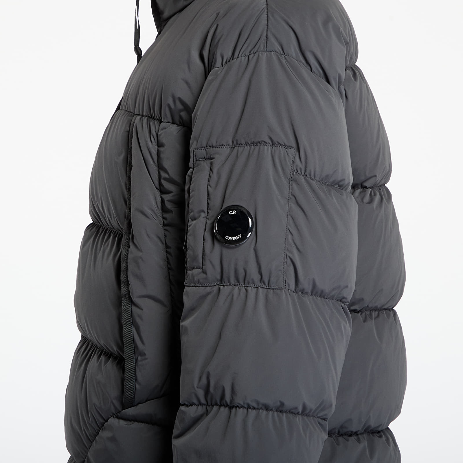 Men's jackets C.P. Company Nycra-R Hooded Down Jacket Dark Shadow Grey