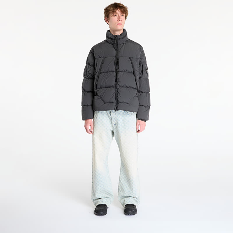 C.P. Company Nycra-R Hooded Down Jacket Dark Shadow Grey | Footshop