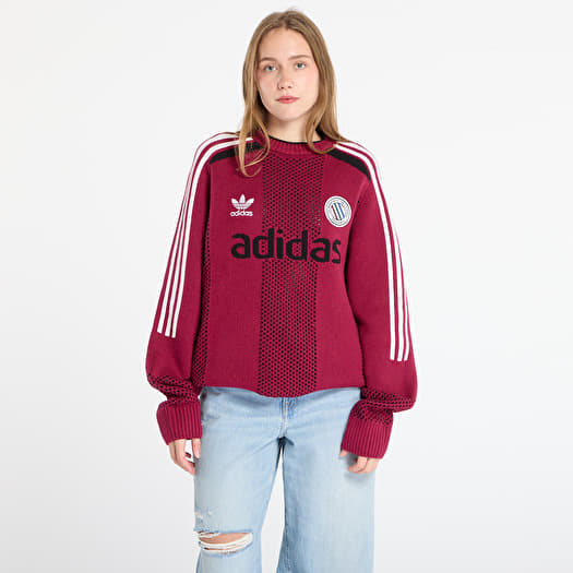adidas Adicolor Blokecore Longsleeves Light Weight Pullover UNISEX Legacy Burgundy