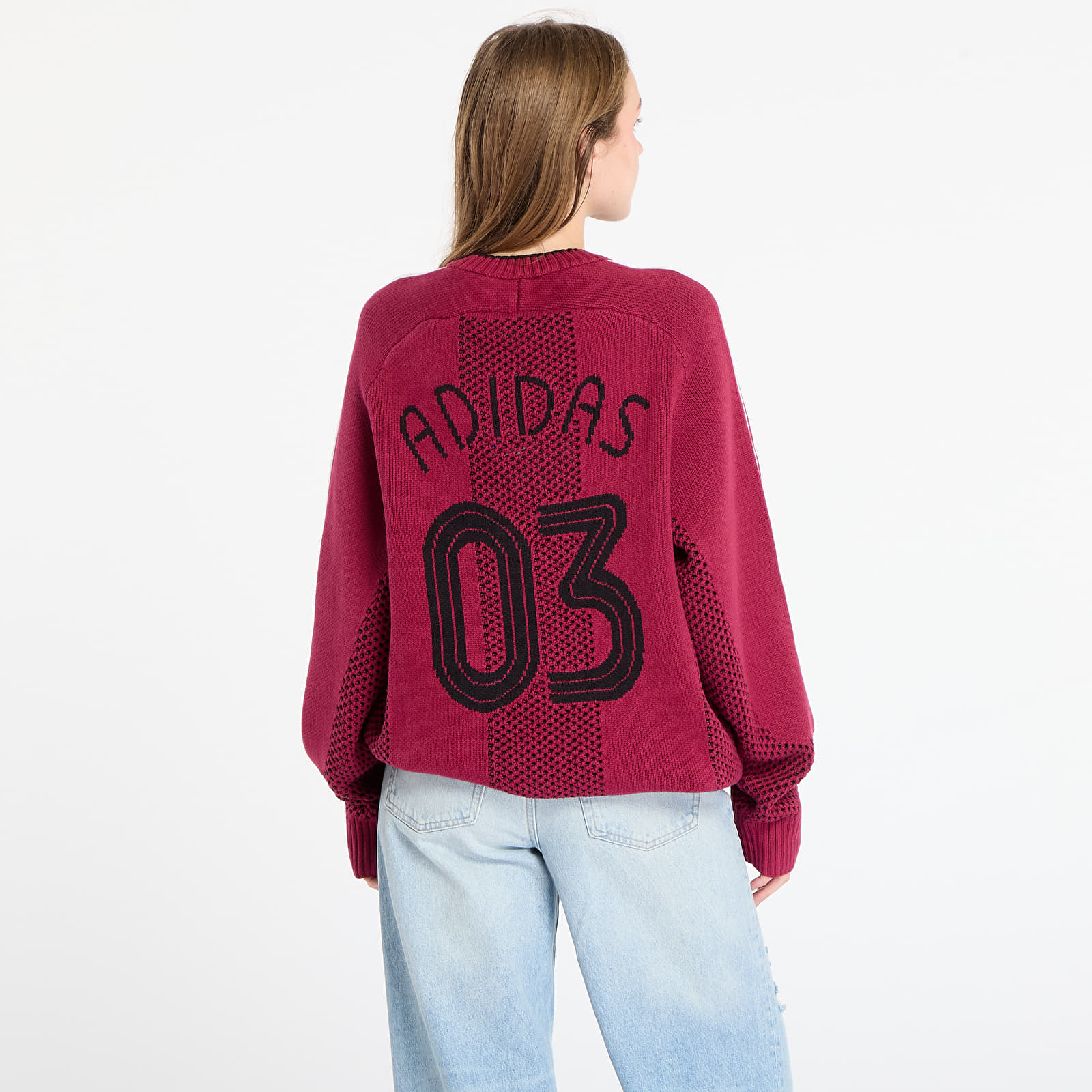 Пуловери adidas Adicolor Blokecore Longsleeves Light Weight Pullover UNISEX Legacy Burgundy
