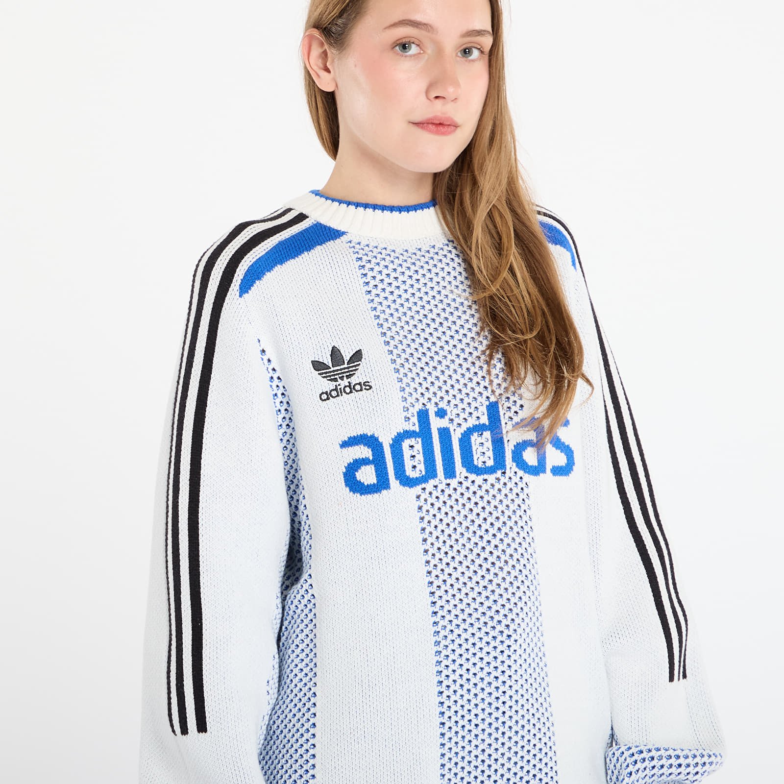 Пуловери adidas Adicolor Blokecore Longsleeves Light Weight Pullover UNISEX White