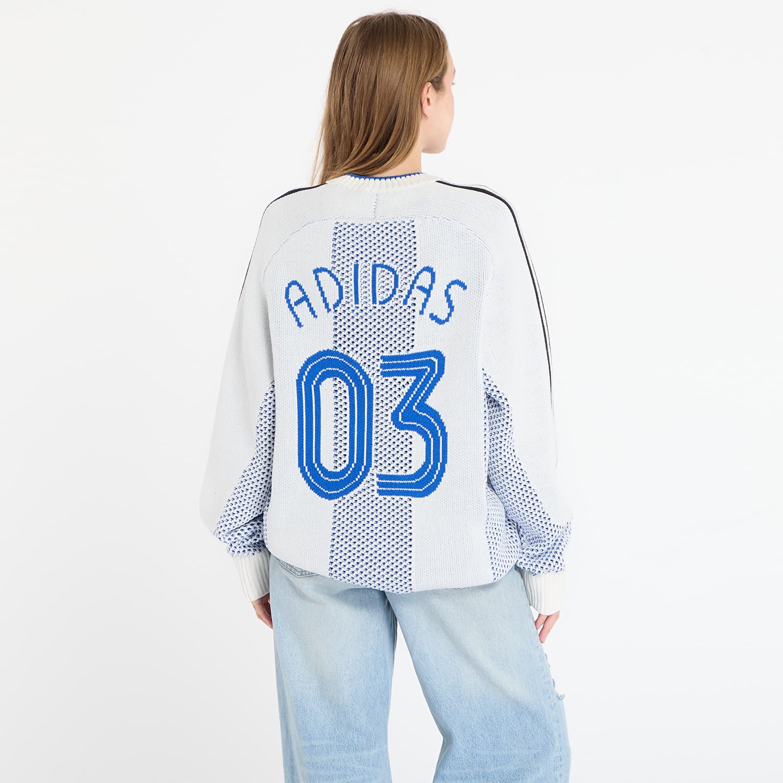 Пуловери adidas Adicolor Blokecore Longsleeves Light Weight Pullover UNISEX White
