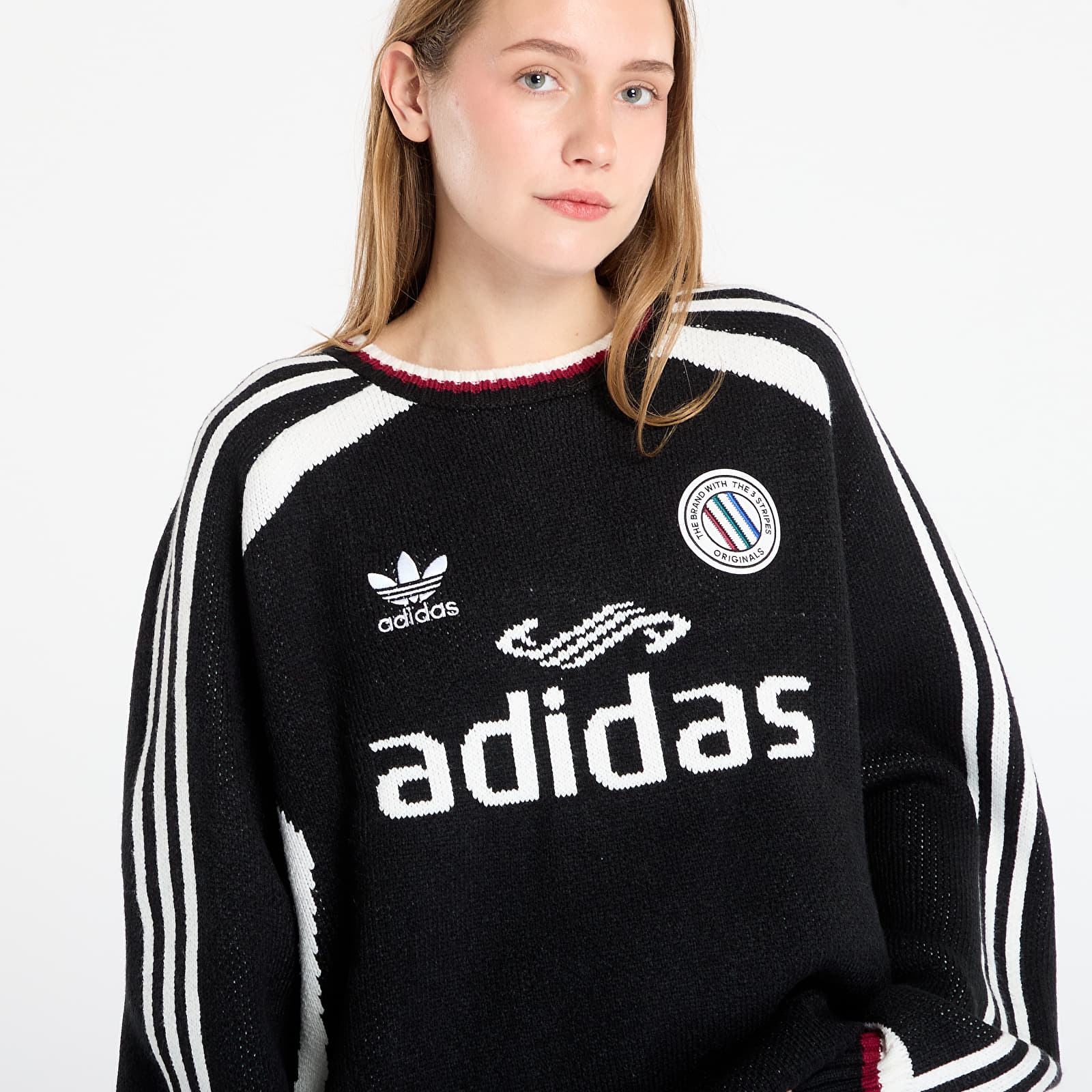 Мъжки суичъри adidas Adicolor Blokecore Pullover UNISEX Black