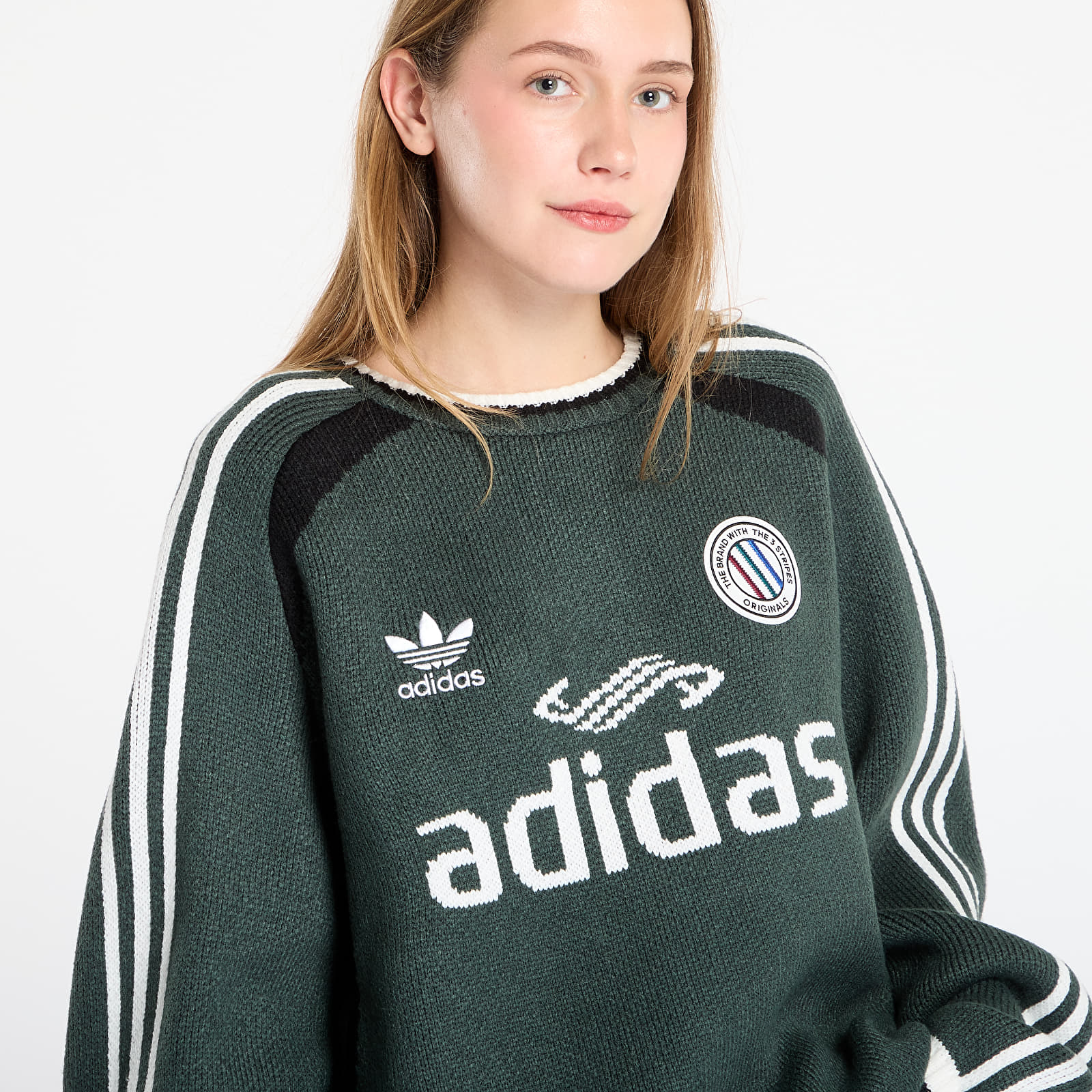 Пуловери adidas Adicolor Blokecore Pullover UNISEX Mineral Green