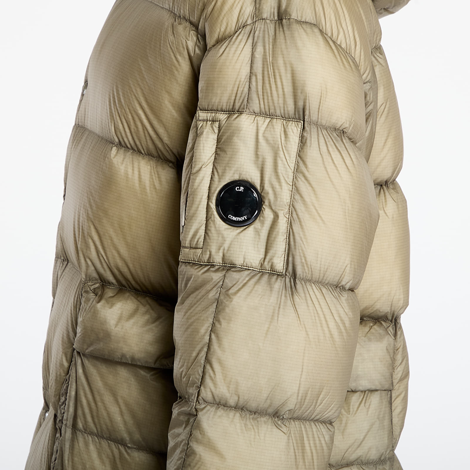 Men's jackets C.P. Company D.D. Shell Detachable Hood Down Jacket Fungi Grey