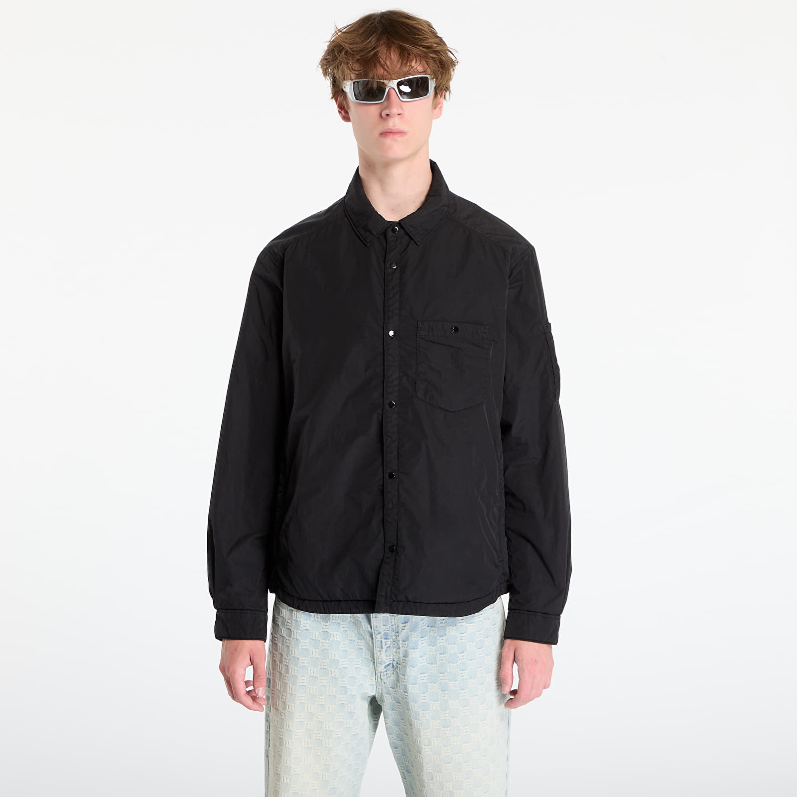 Мъжки якета C.P. Company Chrome-R Lens Button Overshirt Black