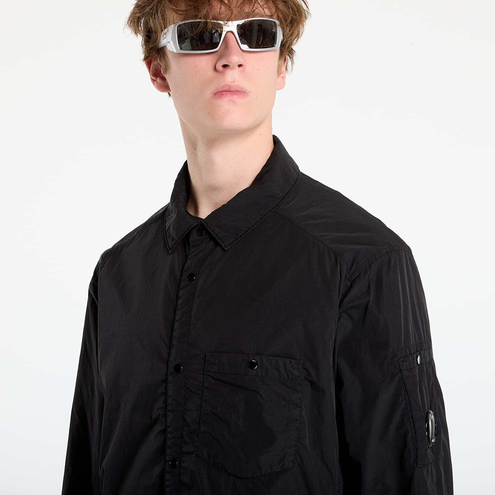 Мъжки якета C.P. Company Chrome-R Lens Button Overshirt Black