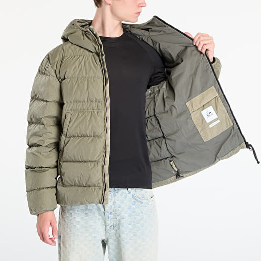 C.P. Company Chrome-R Goggle Down Jacket Fungi Grey | Footshop
