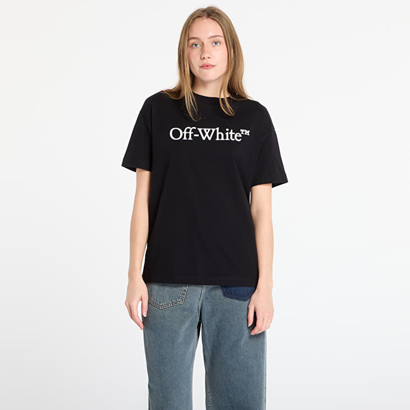 Off-White Big Logo Bookish Casual Tee Black/ White