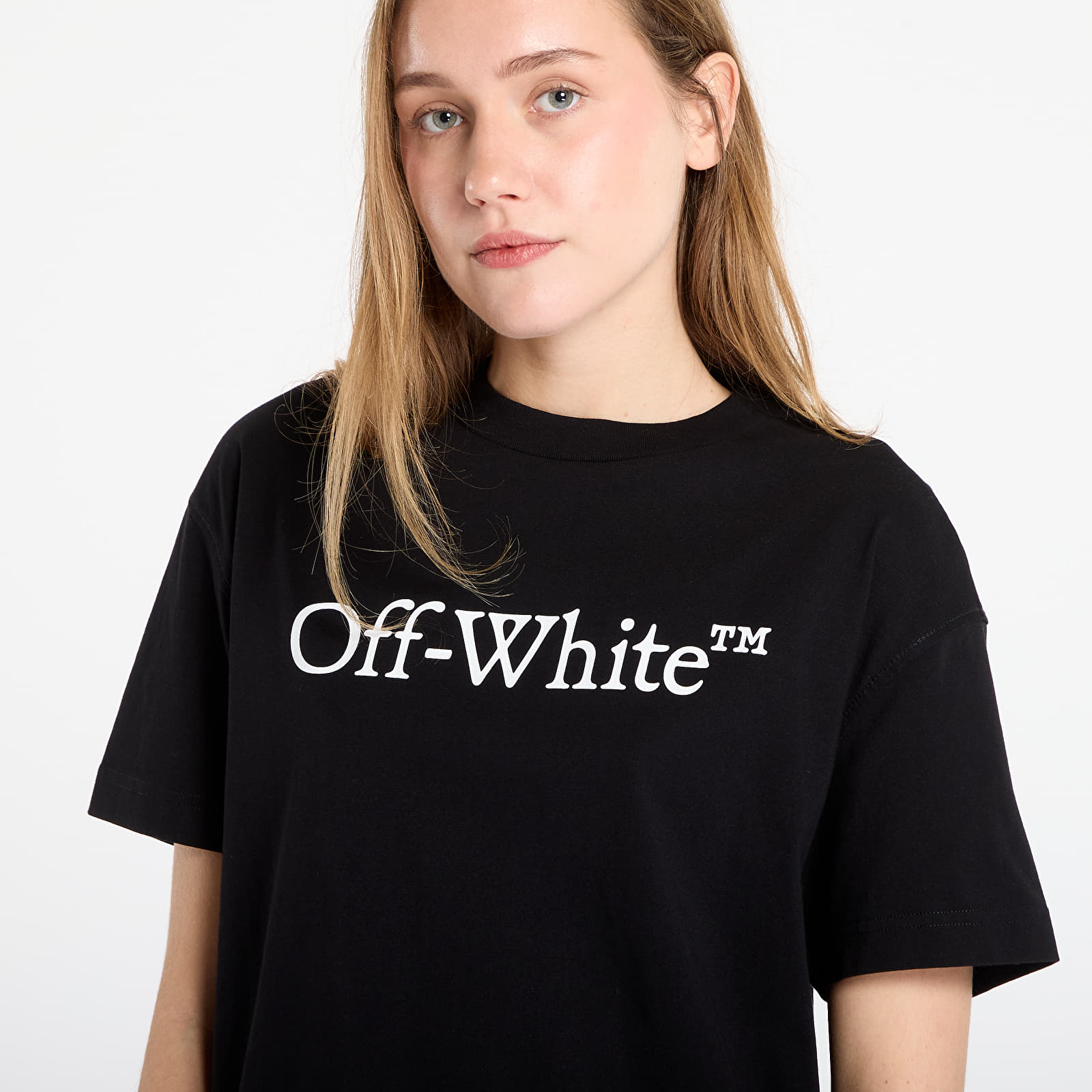 Trička Off-White Big Logo Bookish Casual Tee Black/ White