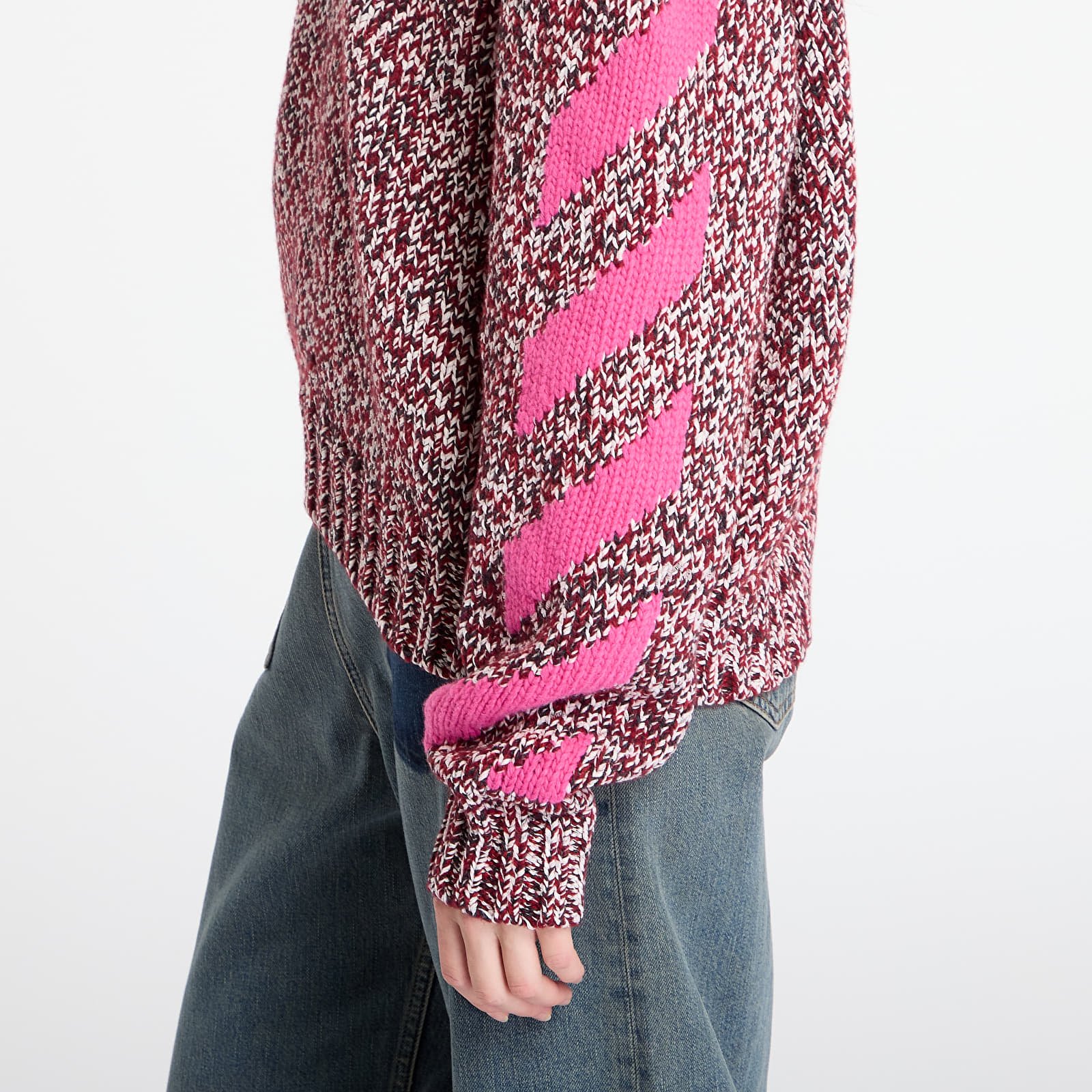 Пуловери Off-White Mouline Arrow Knit Crewneck Red Dahlia