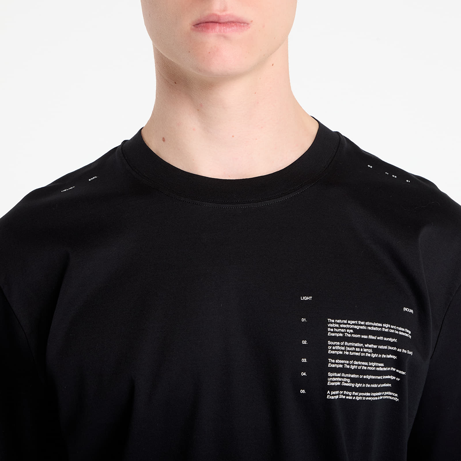 Miesten T-paidat HELIOT EMIL Photon T-Shirt Black