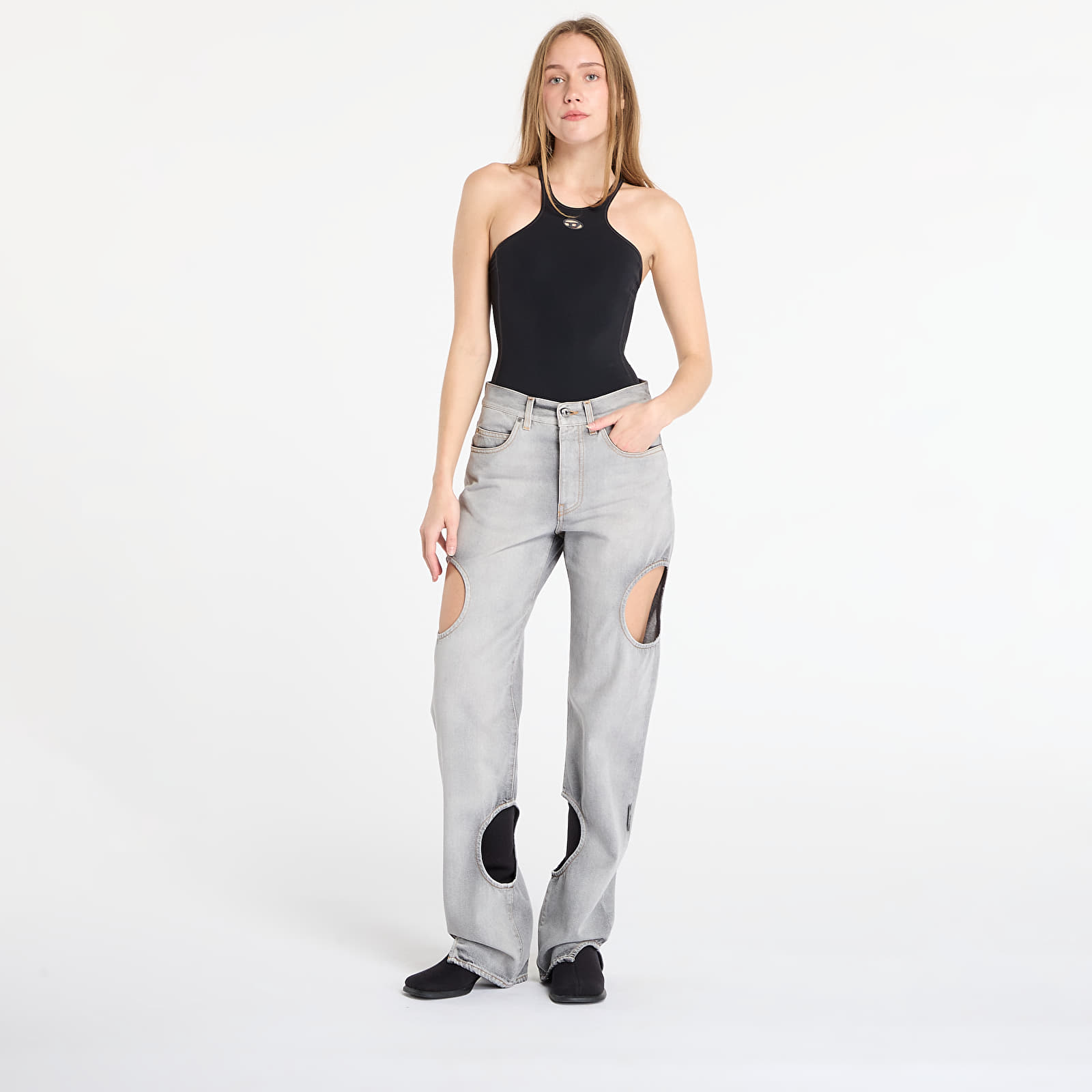 Kavbojke  Off-White Meteor Denim Pants Bleach Black/ No Color