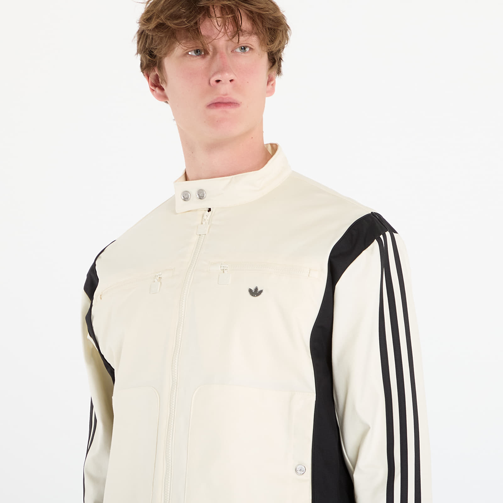 Miesten takit adidas Premium Waxed Jacket Cream White/ Off White