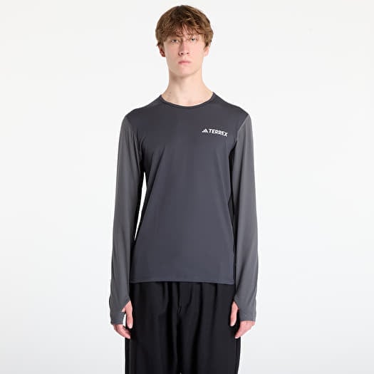 T-paita adidas Terrex Multi Synthetic Base Layer Long Sleeve Carbon