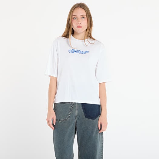 T-shirt Off-White Cloudy Arrow Boxy Tee White/ Electric Blue