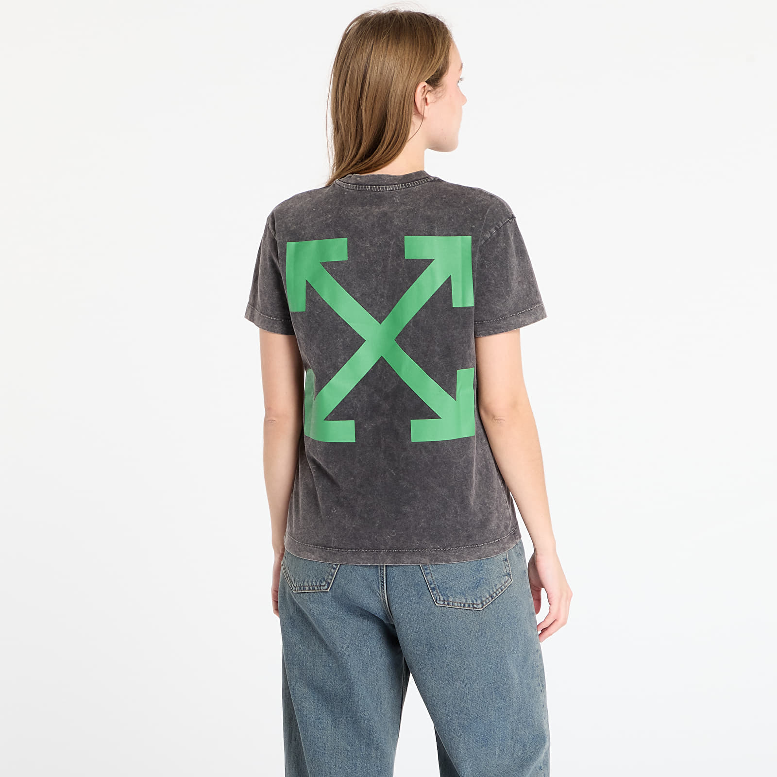 Trička Off-White Eagle Arrow 90S Skate S/S T-Shirt Marble Black