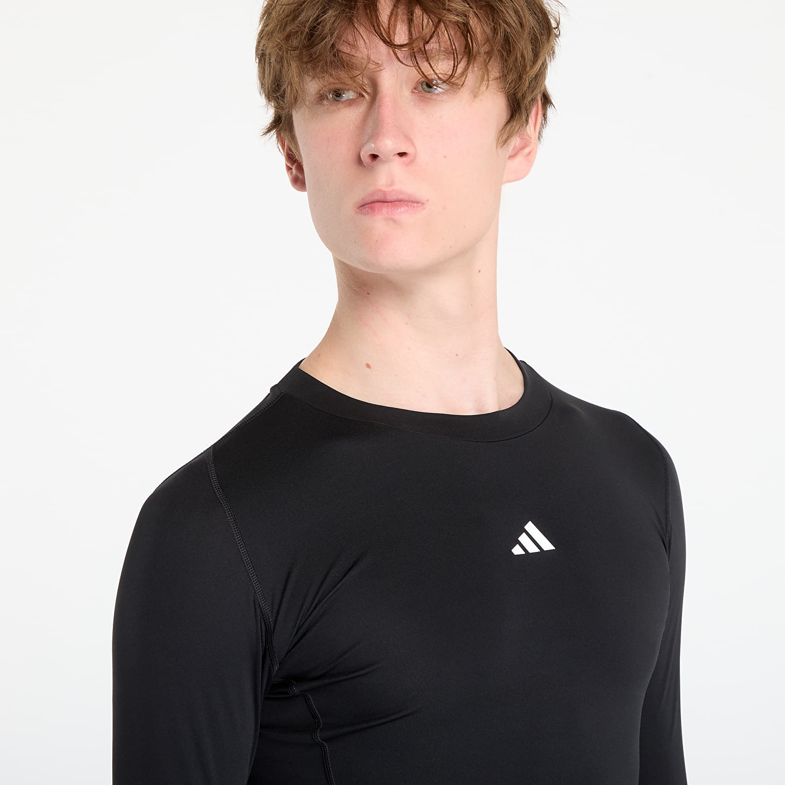 T-shirts adidas TECHFIT Compression Training Long Sleeve Long-Sleeve Top Black/ A Charcoal