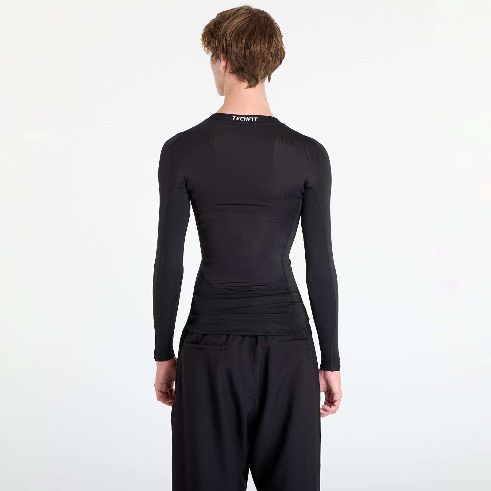 T-shirts adidas TECHFIT Compression Training Long Sleeve Long-Sleeve Top Black/ A Charcoal