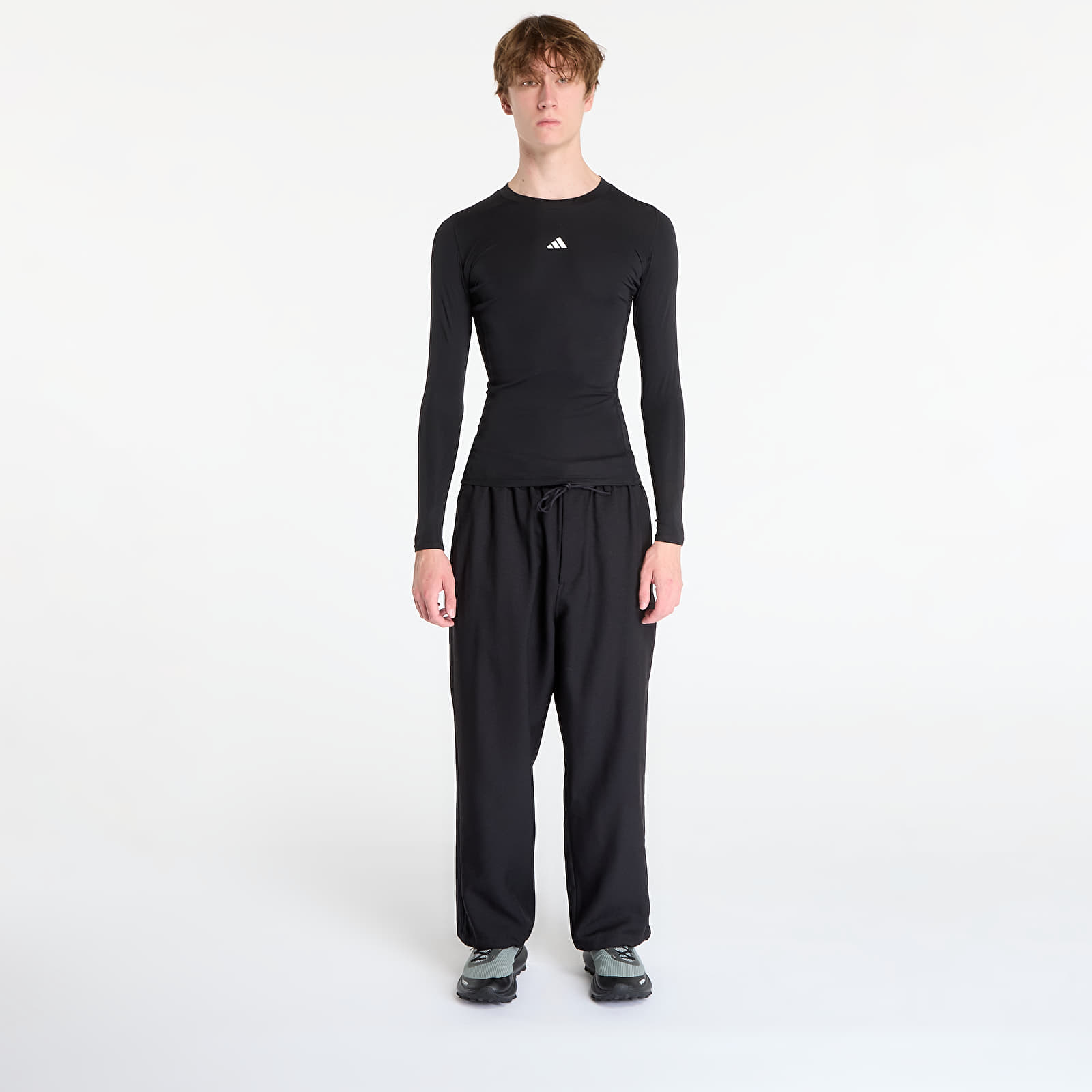T-shirts adidas TECHFIT Compression Training Long Sleeve Long-Sleeve Top Black/ A Charcoal