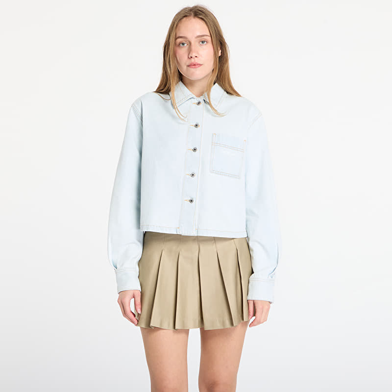 Off-White Diag L/S Denim Pajama Shirt Light Blue