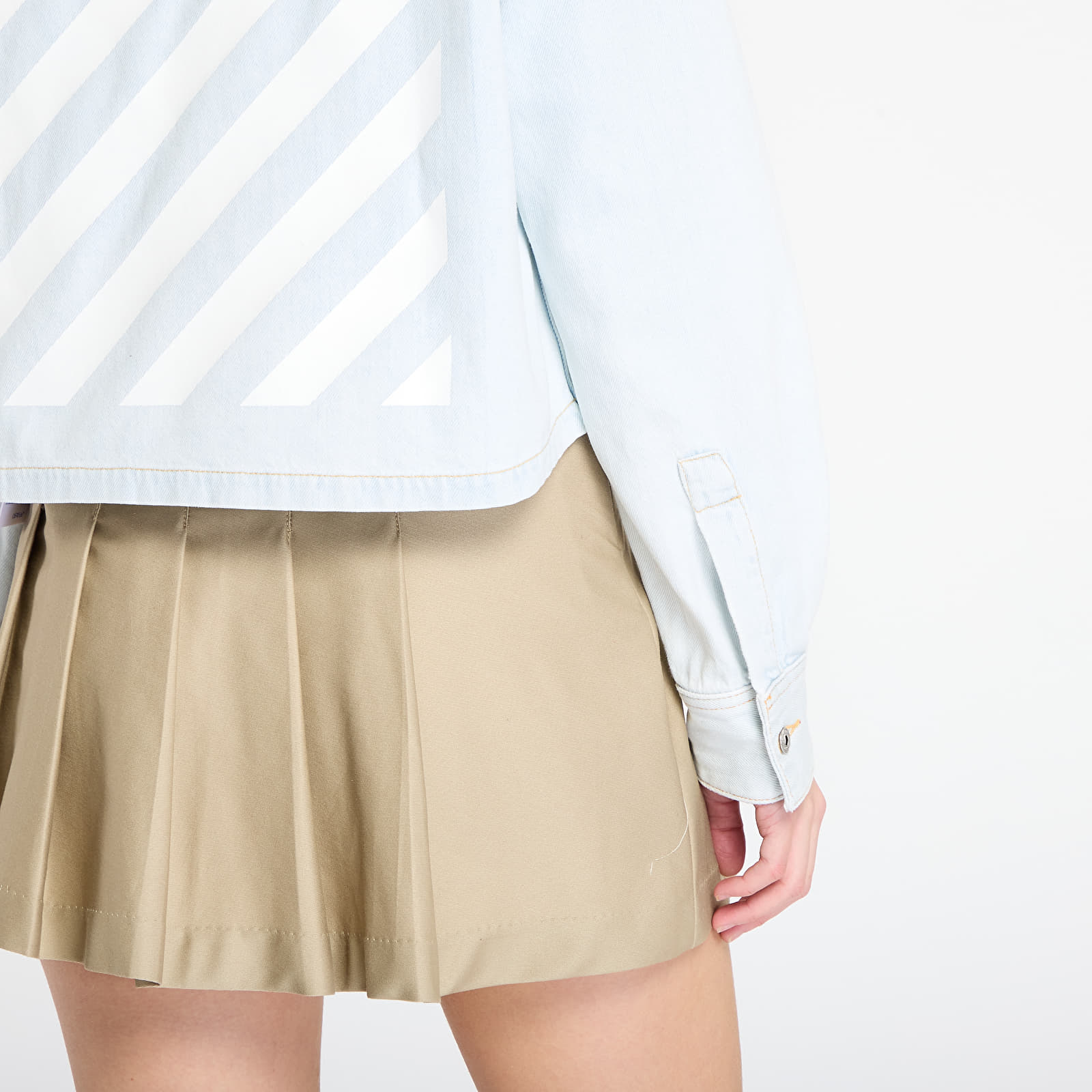 Hemden Off-White Diag L/S Denim Pajama Shirt Light Blue
