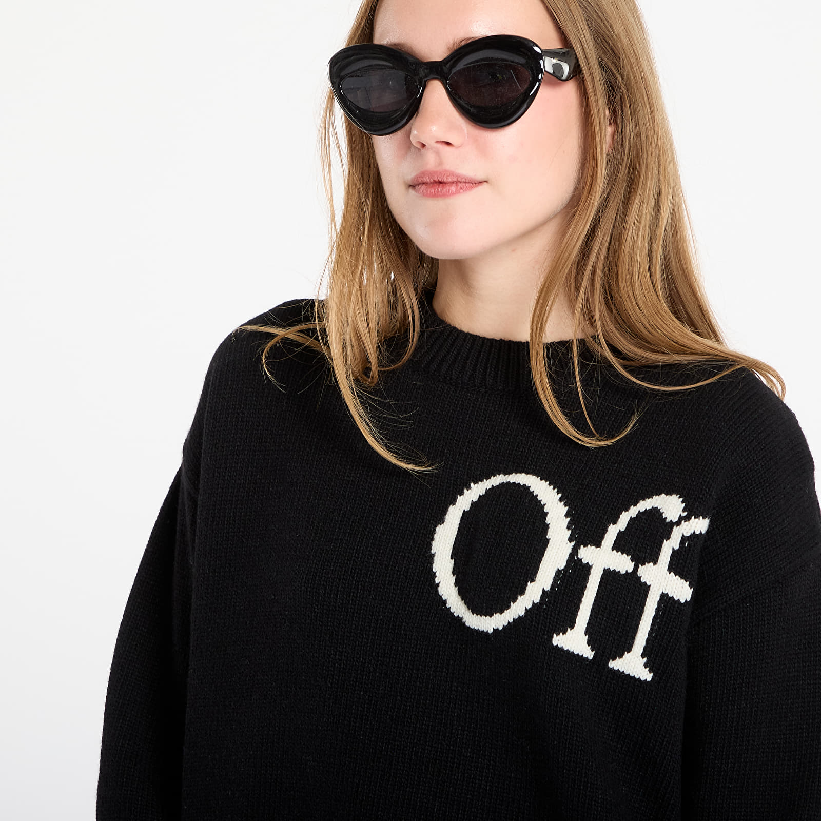 Пуловери Off-White Bookish Shared Knit Crewneck Black/ White