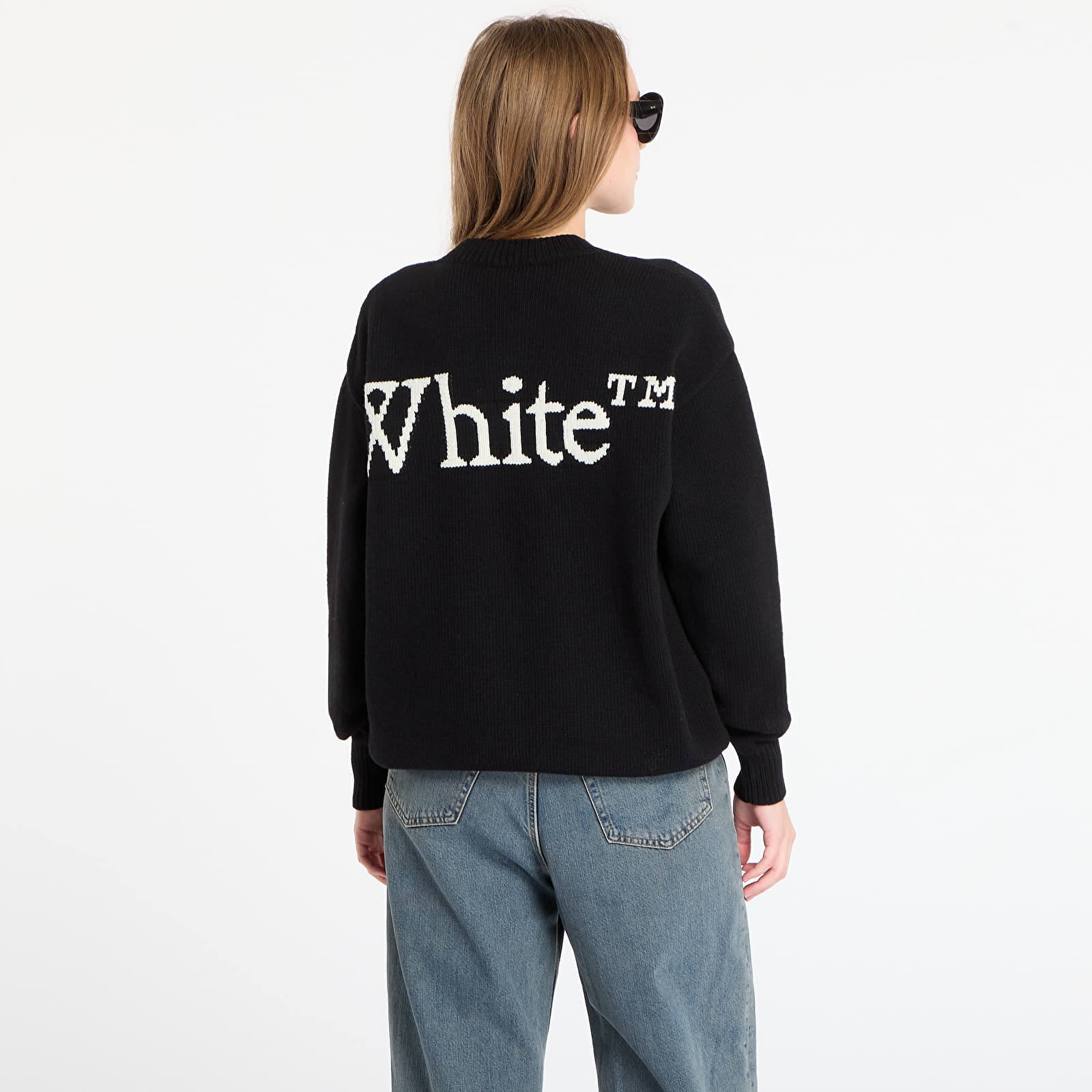 Пуловери Off-White Bookish Shared Knit Crewneck Black/ White