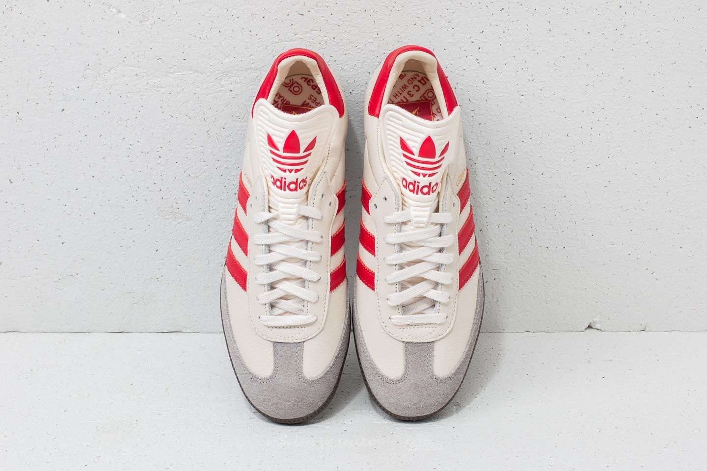 Meeste kingad adidas Samba Classic OG Core White/ Scarlett Red/ Green Night