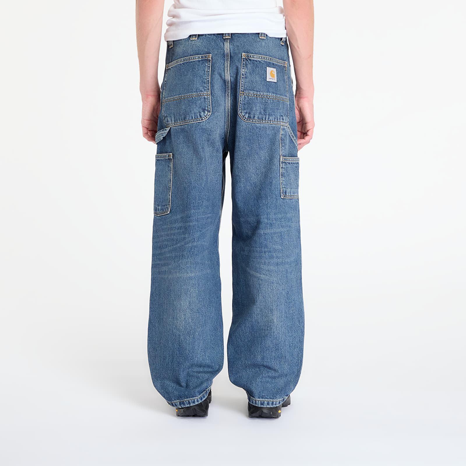 Pants Carhartt WIP OG Double Knee Pant Blue Dark Used Wash