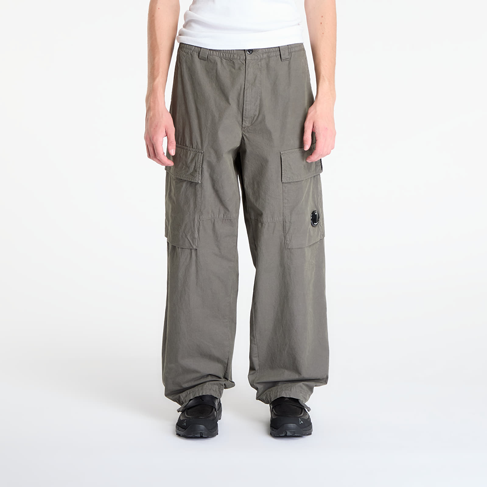 Housut C.P. Company Microreps Boxy Cargo Pants Gunmetal Grey