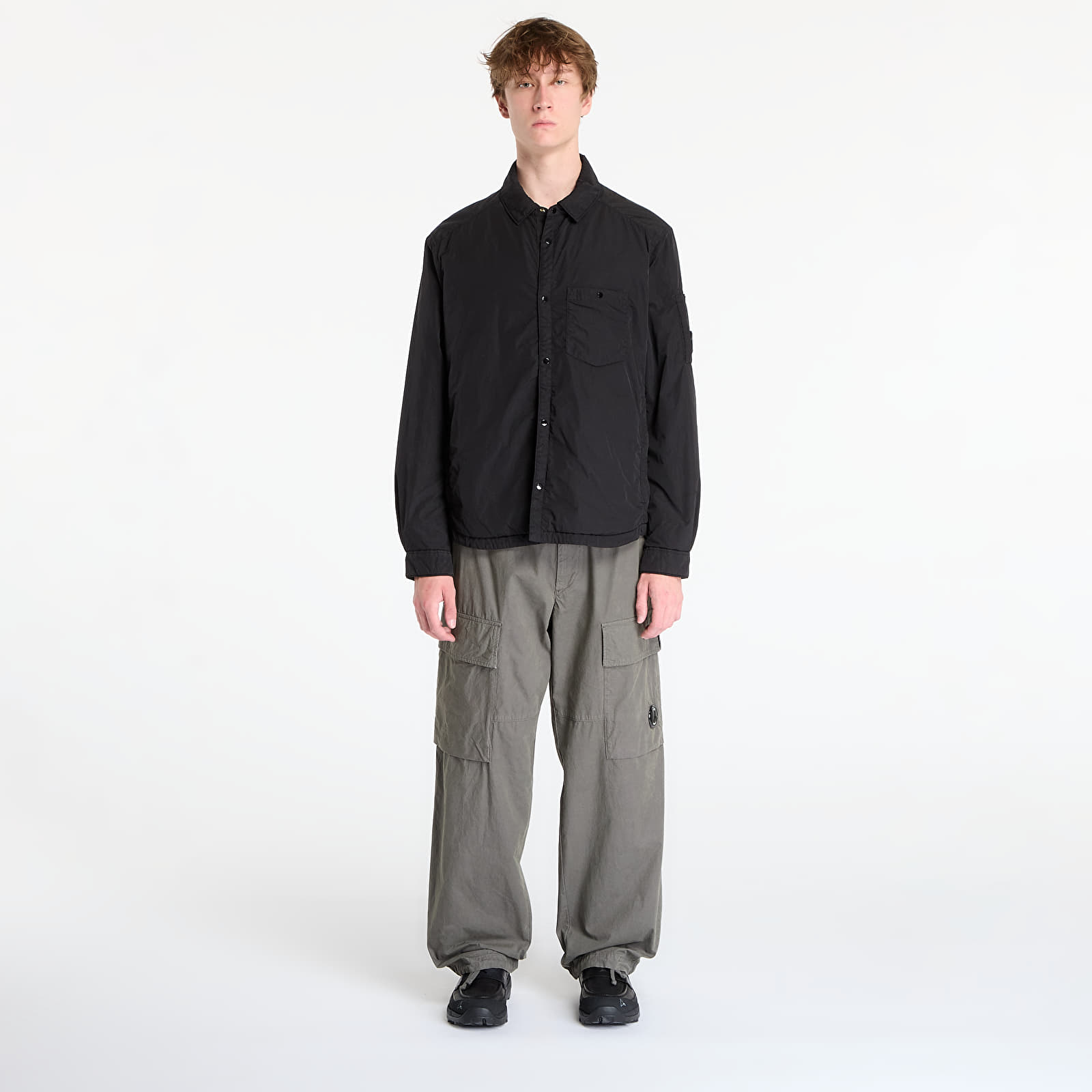 Housut C.P. Company Microreps Boxy Cargo Pants Gunmetal Grey