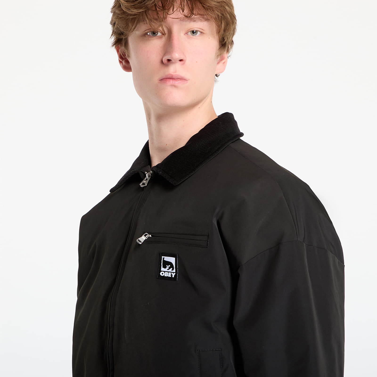 Miesten takit OBEY Elysian Jacket Black