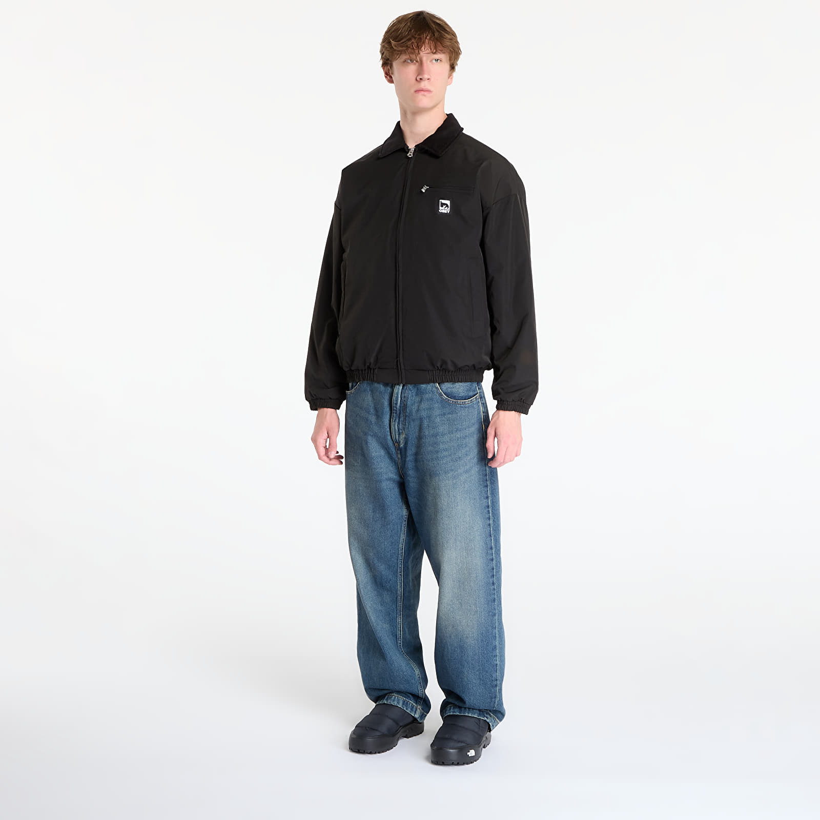 Miesten takit OBEY Elysian Jacket Black