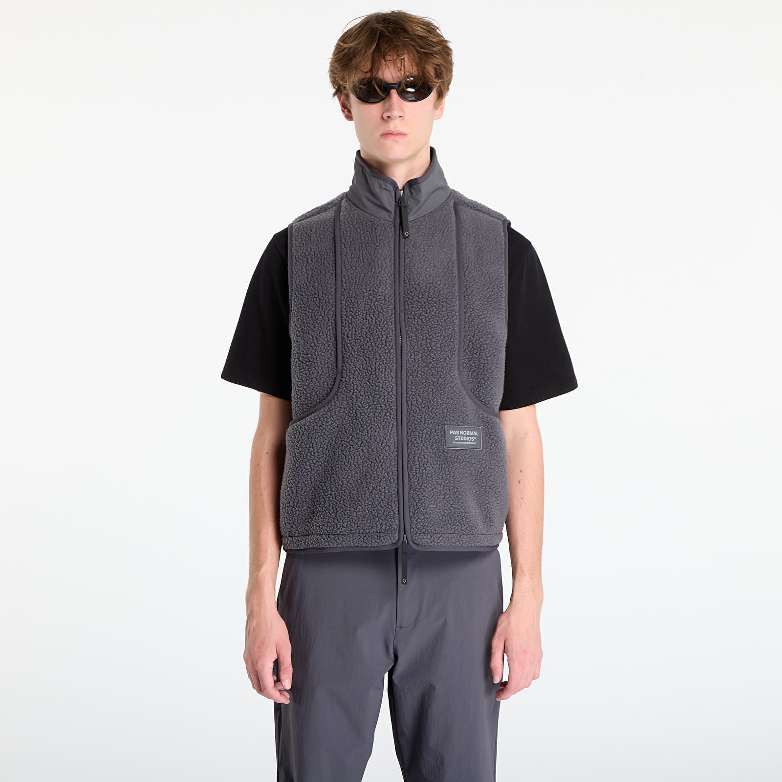 Vestă Pas Normal Studios Off-Race Pile Fleece Vest Steel M