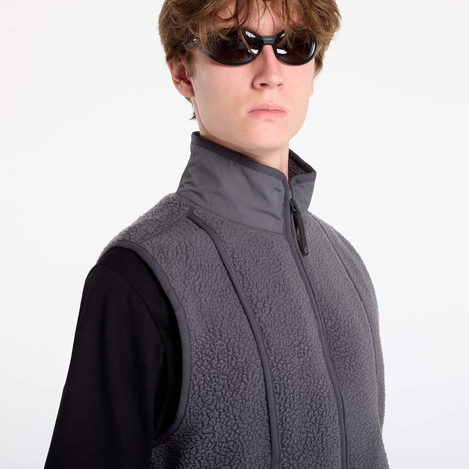 Moški jopiči Pas Normal Studios Off-Race Pile Fleece Vest Steel