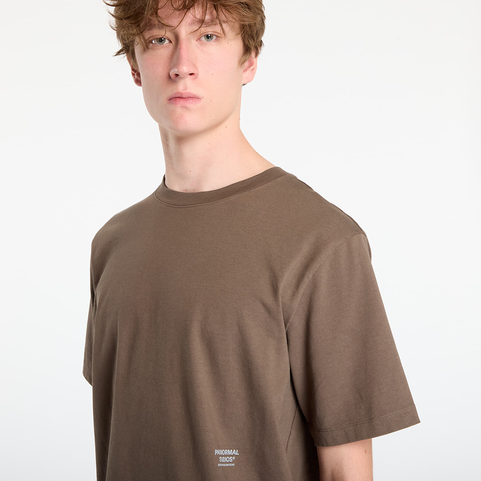 Miesten T-paidat Pas Normal Studios Off-Race T-Shirt UNISEX Ash Brown