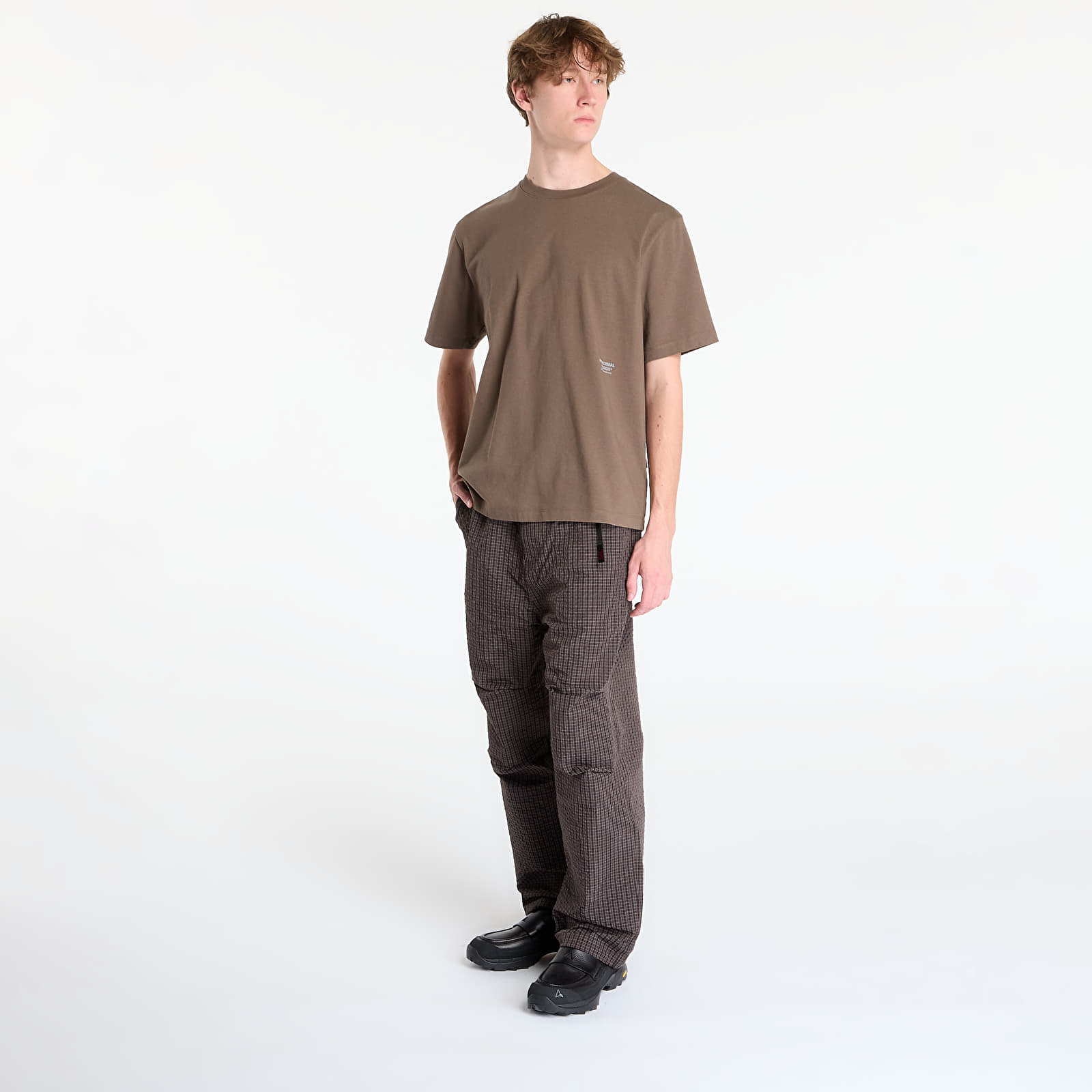 Miesten T-paidat Pas Normal Studios Off-Race T-Shirt UNISEX Ash Brown