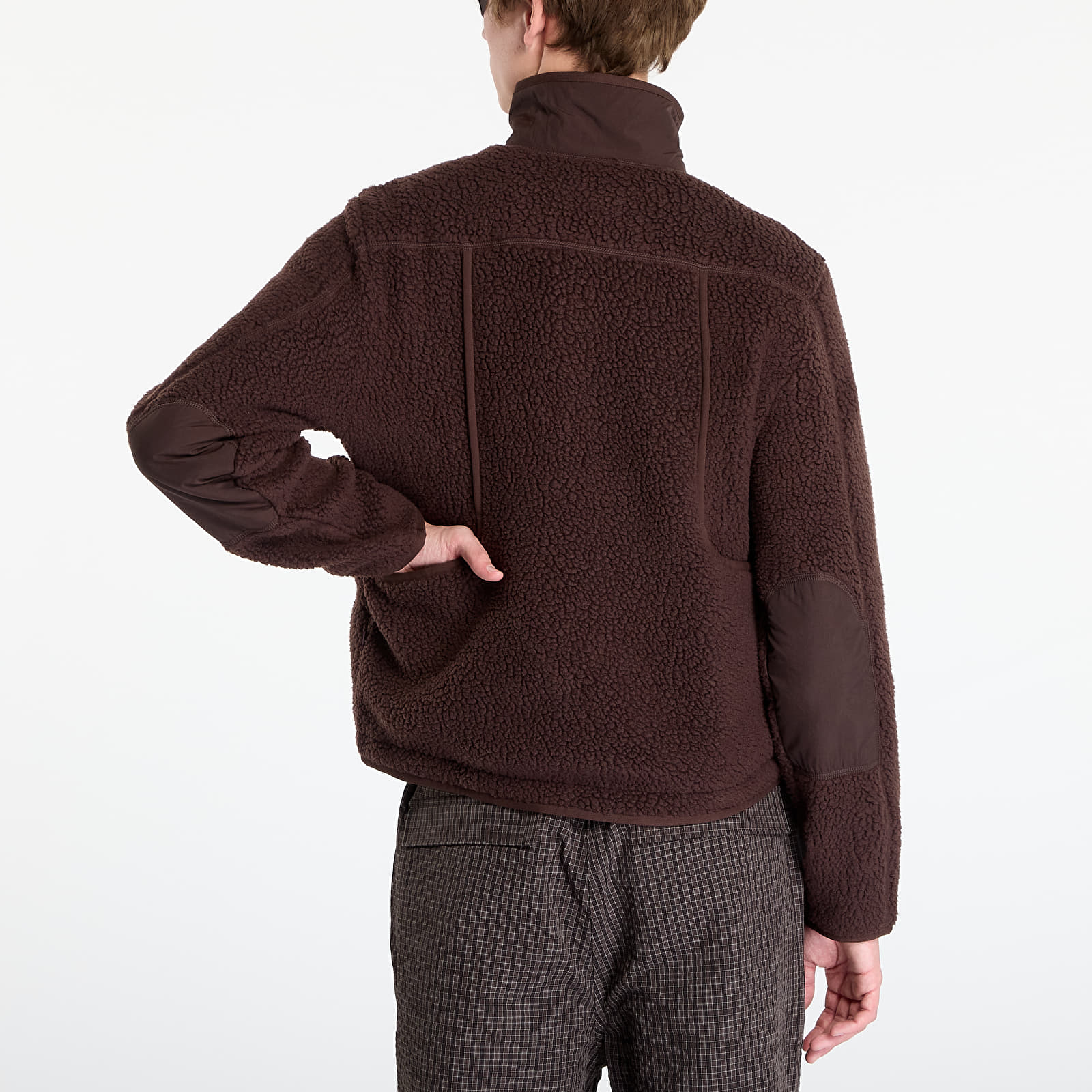 Moške jakne Pas Normal Studios Off-Race Pile Fleece Jacket Light Brown
