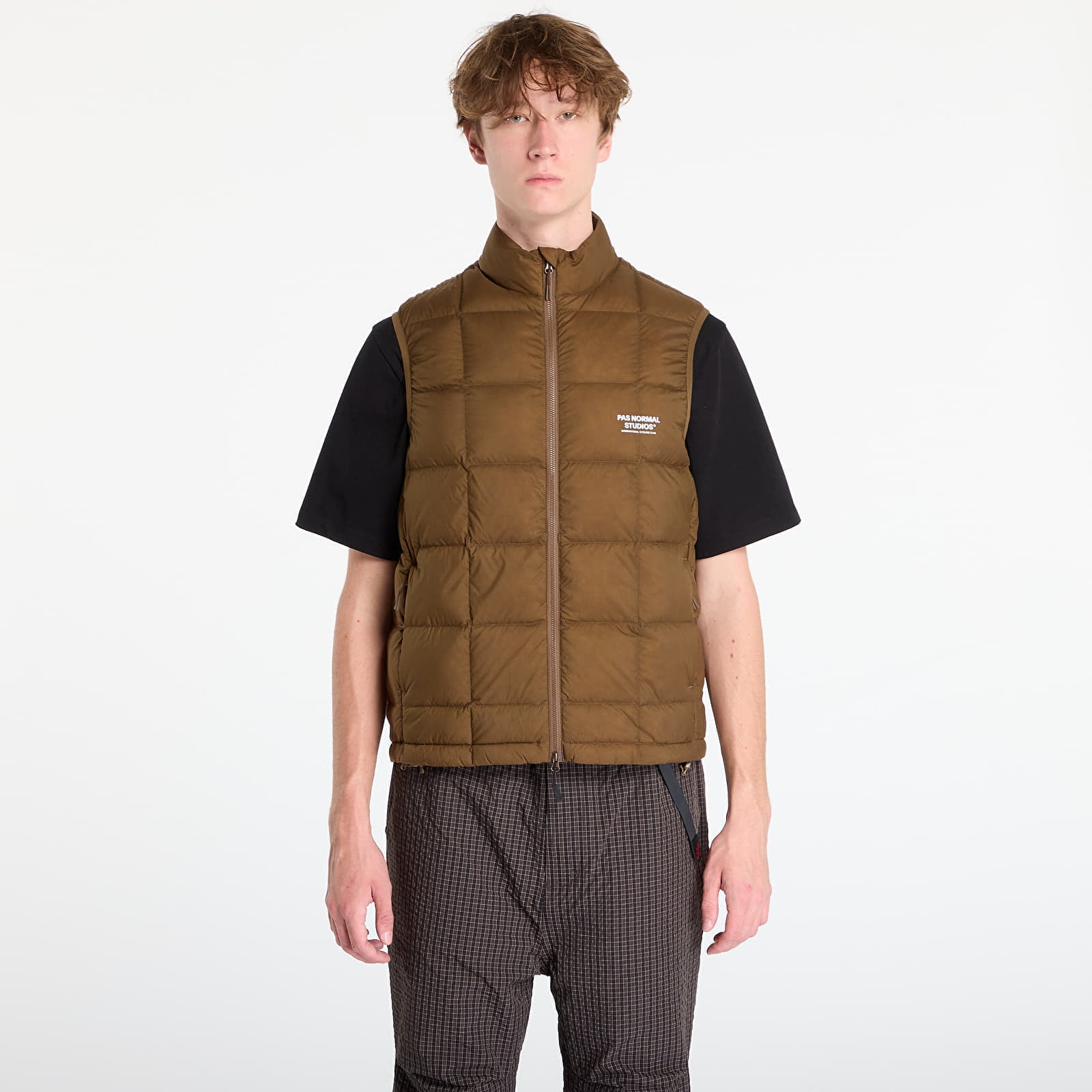 Vestă Pas Normal Studios Off-Race Down Vest Army Brown L
