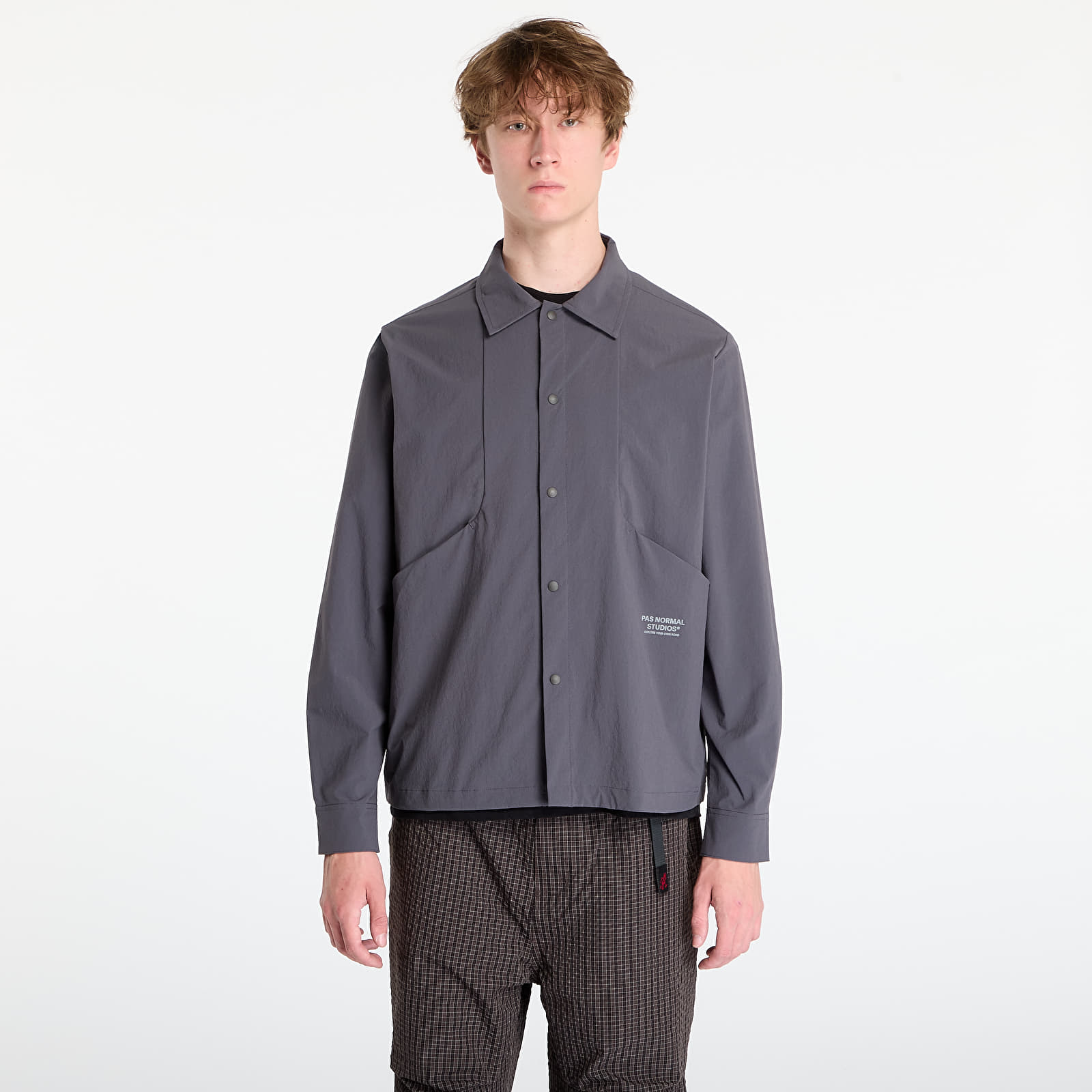 Moške majice  Pas Normal Studios Off-Race Tech Overshirt UNISEX Steel