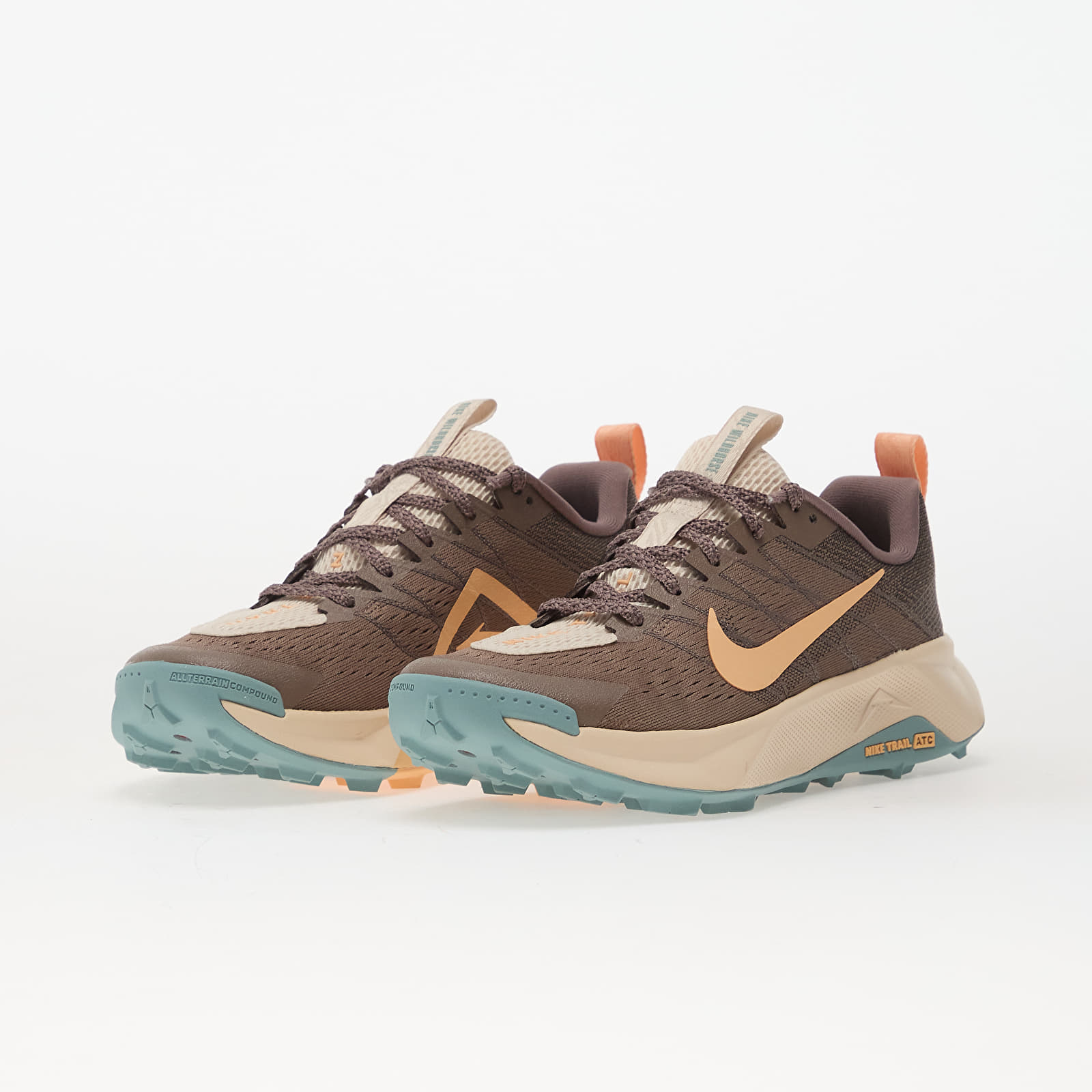 Дамски кецове и обувки Nike W Reactx Wildhorse 10 Mink Brown/ Orange Chalk-Cave Stone-Cannon-Pearl White