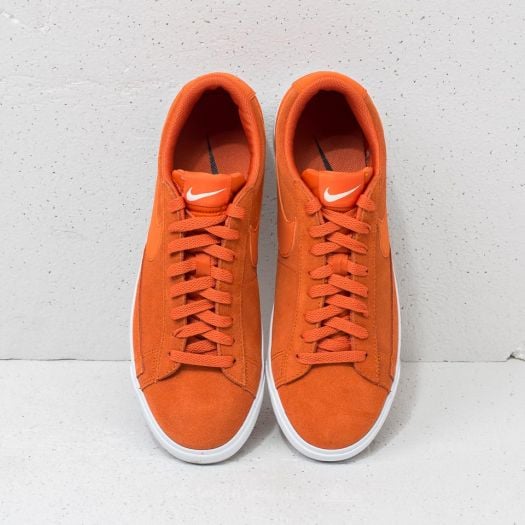Orange suede nike top shoes
