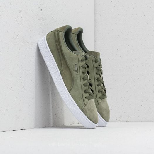 Men s shoes Puma Suede Classic Exposed Seams Capulet Olive Footshop