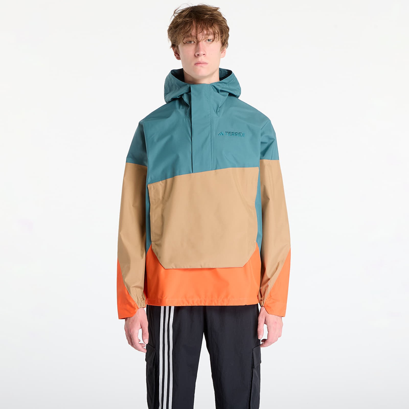 Jachetă adidas Terrex Xploric 2.5L Climaproof Anorak Preloved Teal XL