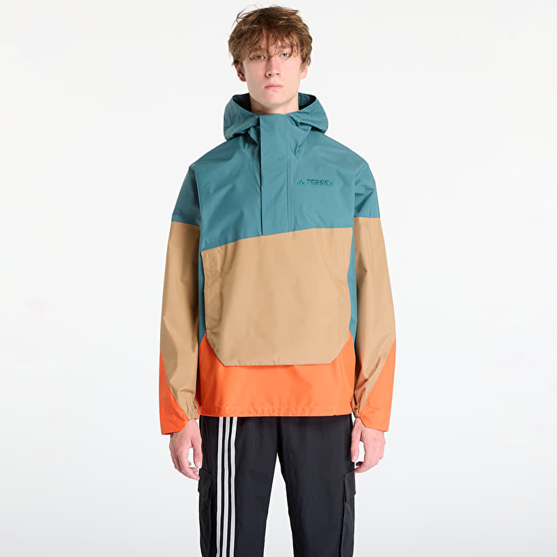 Jackets adidas Terrex Xploric 2.5L Climaproof Anorak Preloved Teal