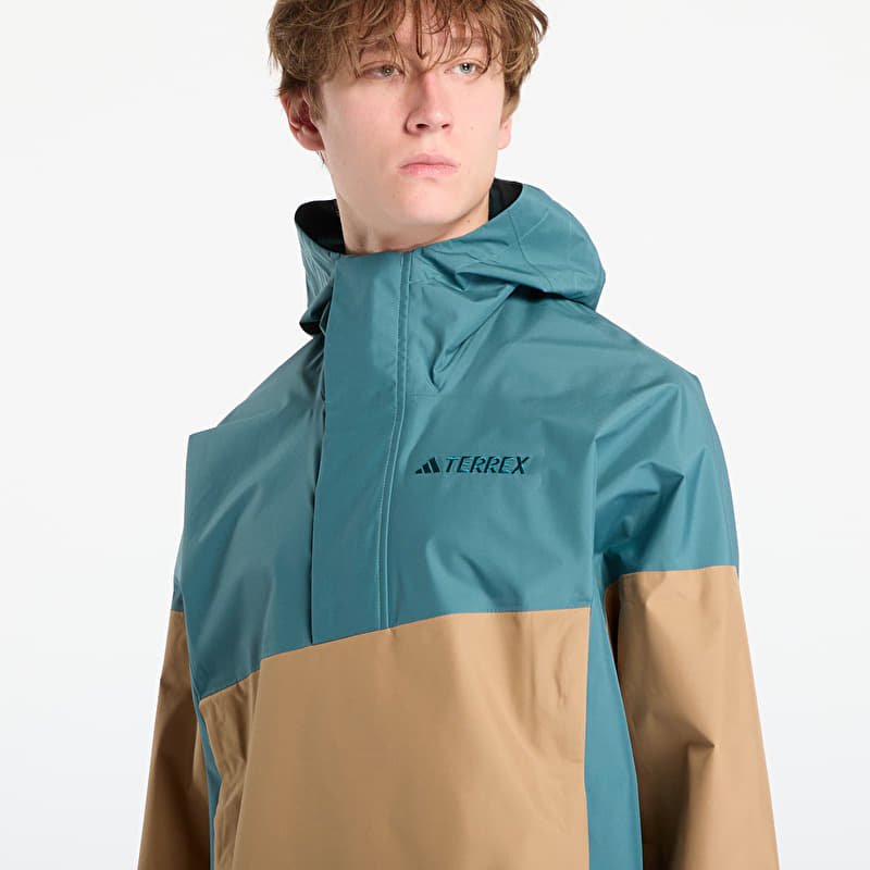 Jackets adidas Terrex Xploric 2.5L Climaproof Anorak Preloved Teal