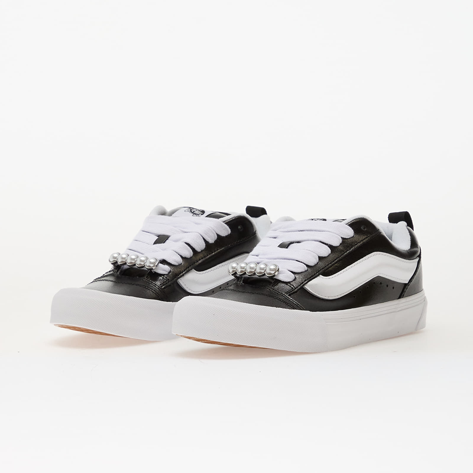 Men's shoes Vans Knu Skool Metallic Leather Black