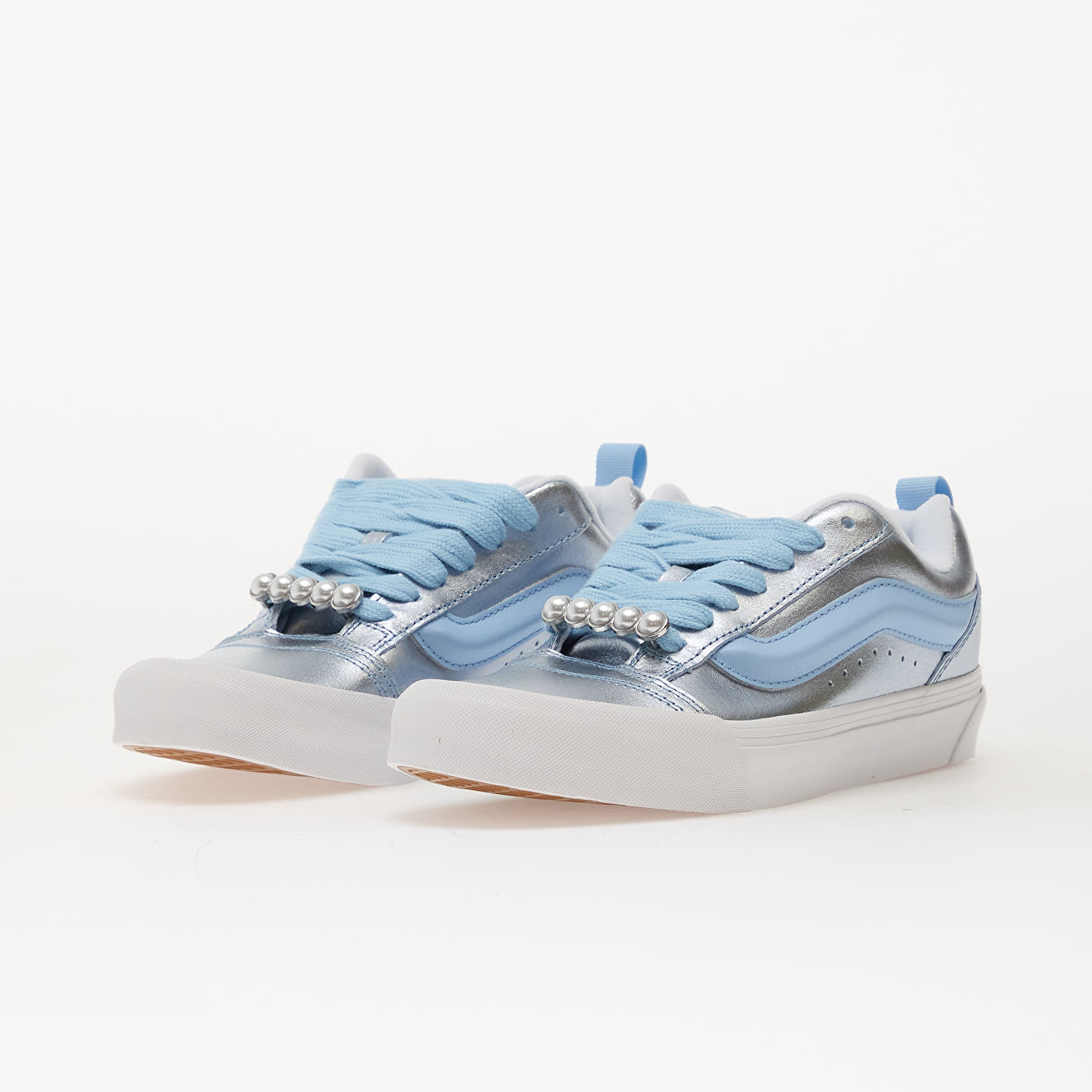 Мъжки кецове и обувки Vans Knu Skool Metallic Leather Cloud Blue