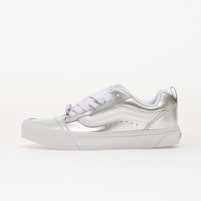 Vans Knu Skool Metallic Leather Silver